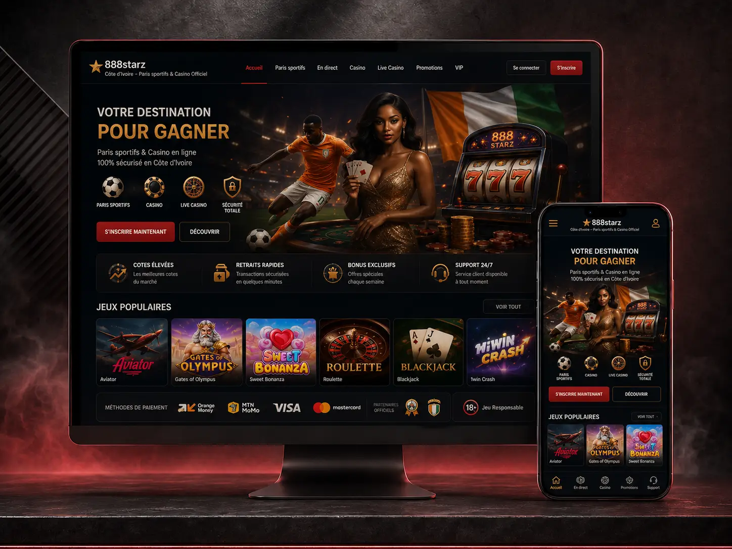 888starz Côte d’Ivoire – Paris sportifs & Casino Officiel