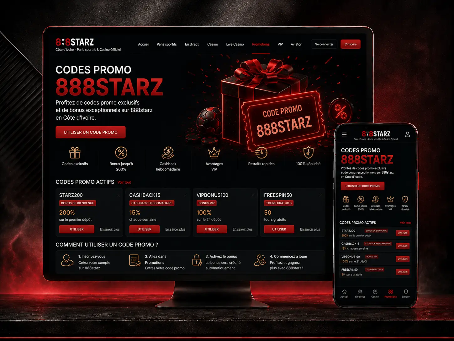 Codes Promo 888starz