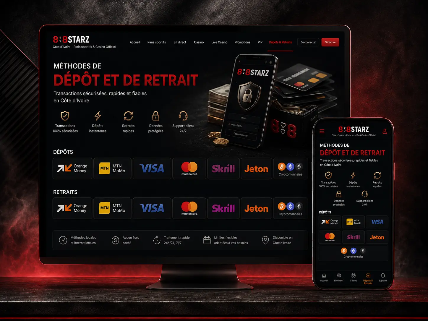 Méthodes de Dépôt et de Retrait