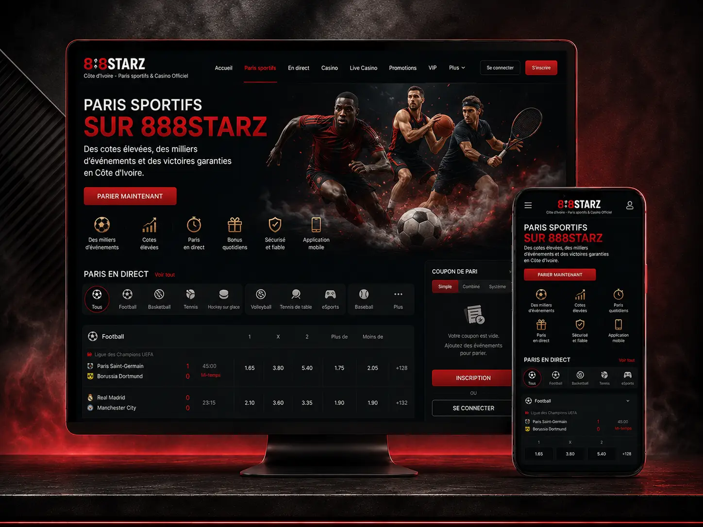 Paris sportifs sur 888starz